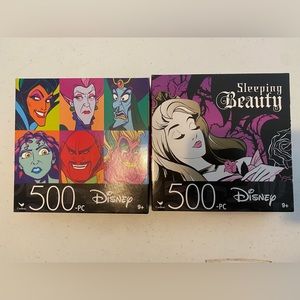 NWOT Bundle- 2 Disney 500 Piece Puzzle.